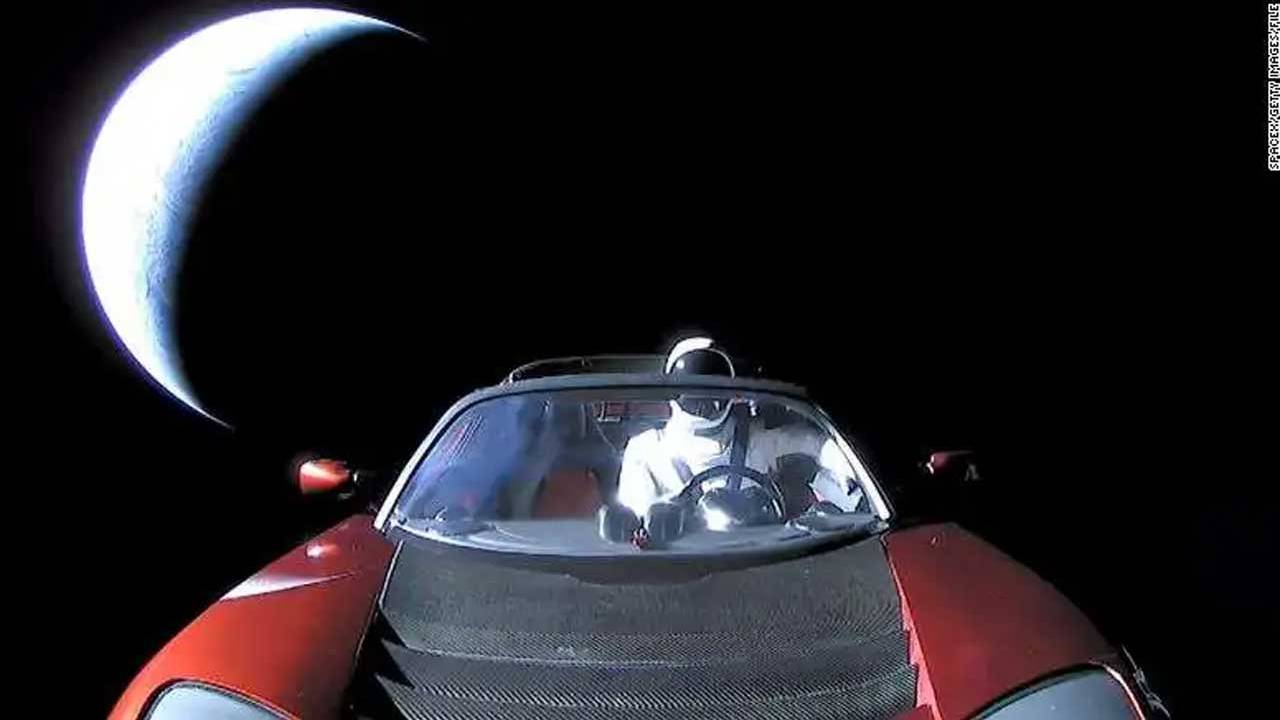 Starman just made another flyby of Mars in his Tesla Roadster