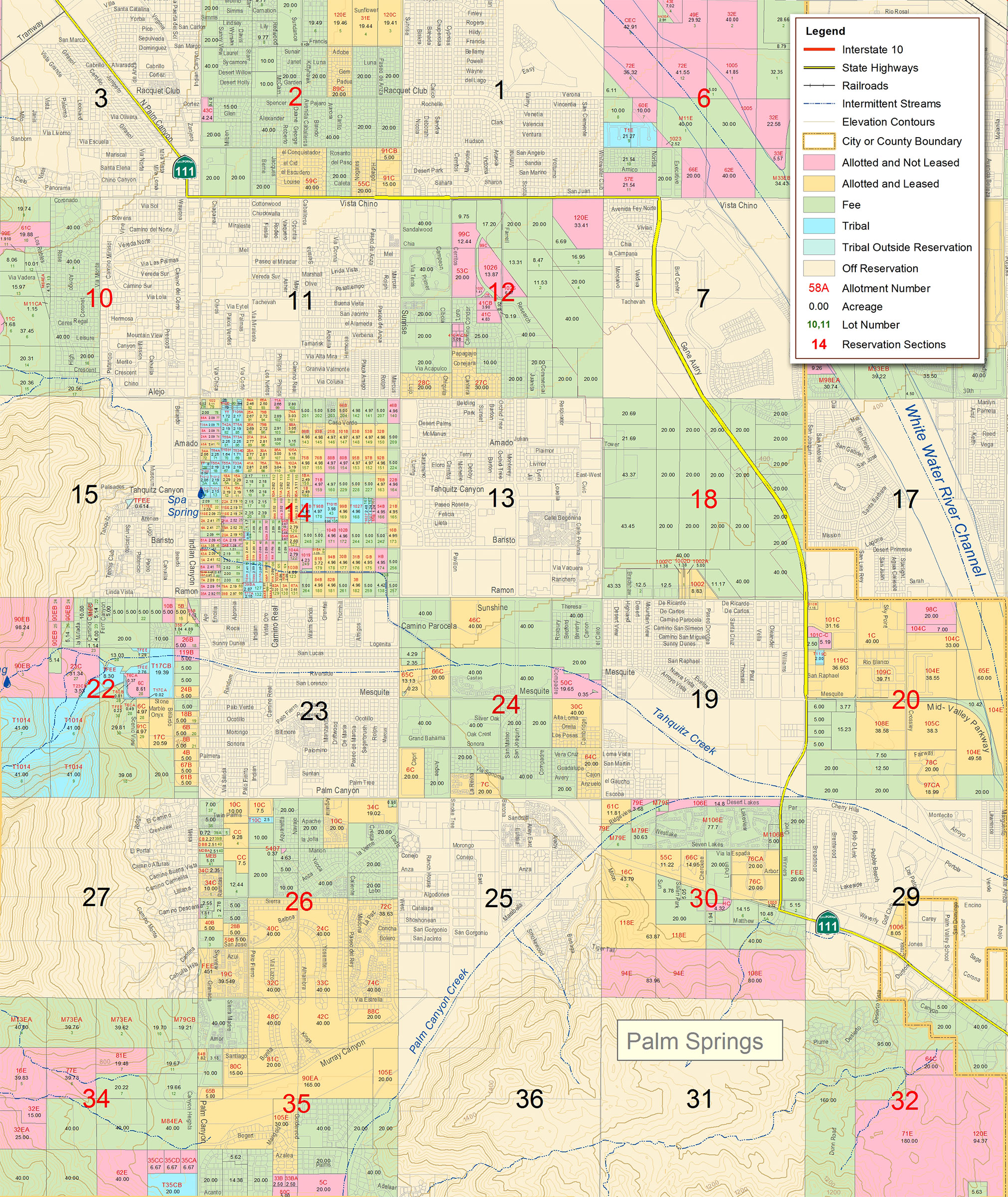 Understanding Indian lease land in Palm Springs, CA